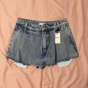 Forever 21 Blue Denim Pleated Women’s Skort